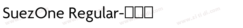 SuezOne Regular字体转换